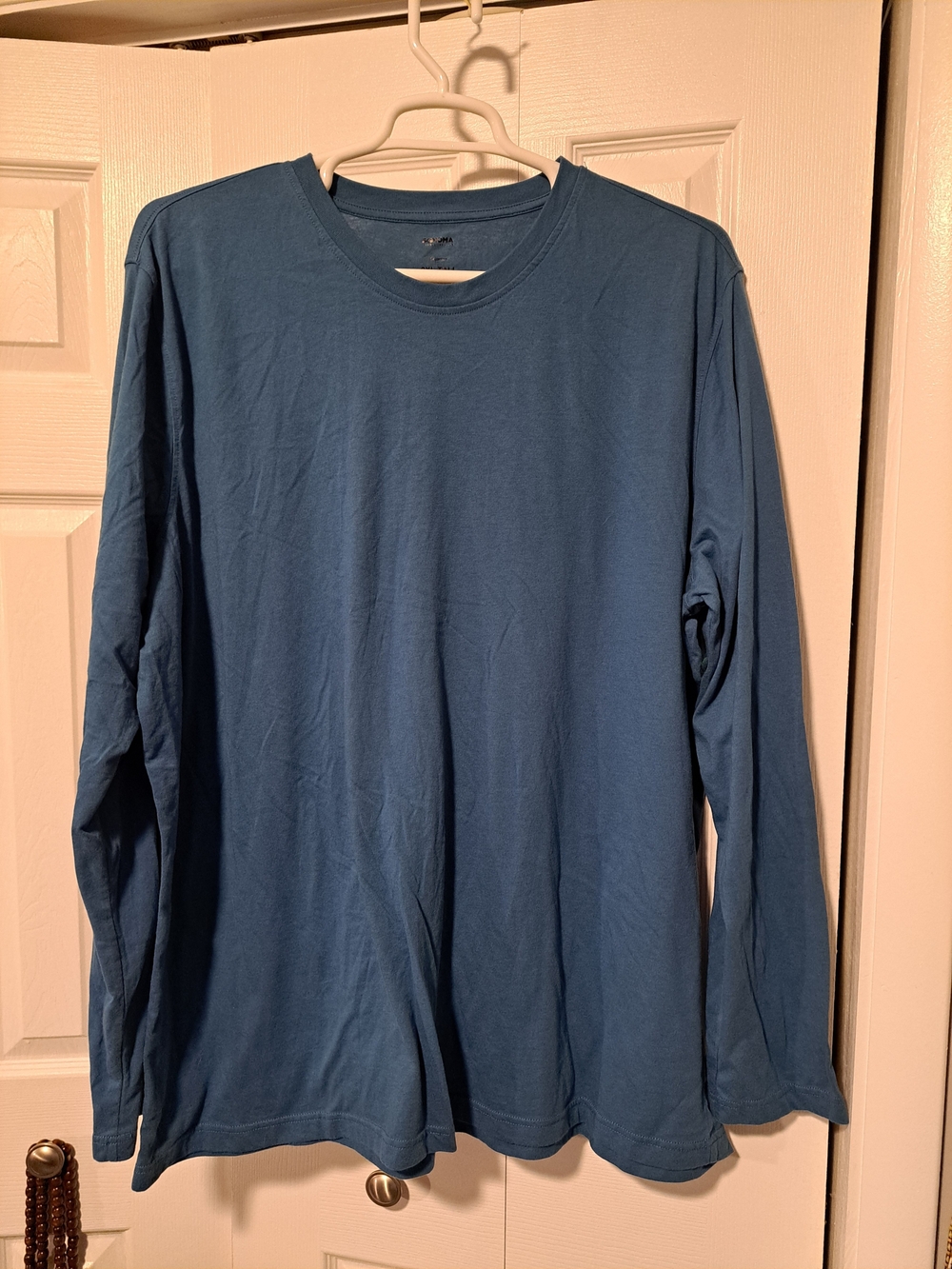 Sonoma Long-Sleeve Crewneck Tee in Slate Blue